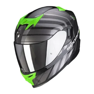 Casco integrale Scorpion EXO 520 Air Shade, nero e verde lucido